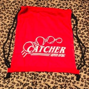 NWOT Red Catcher drawstring lightweight backpack